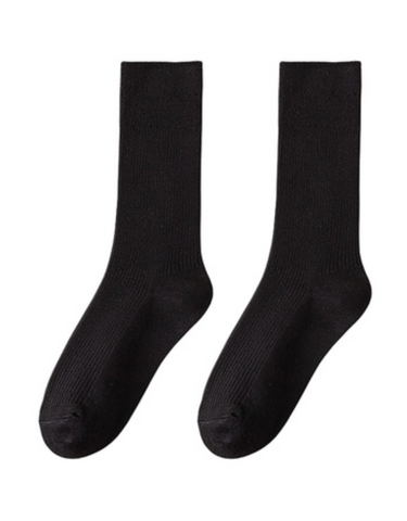 Cotton Blend Socks - Black