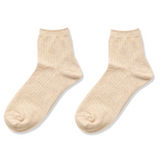 Cotton Blend Crew Socks (Multiple Colors)