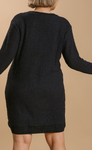 Sweater Dress - Black (S-2X)