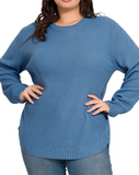 Round Neck Sweater - Multiple Colors (S-2X/3X)