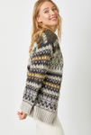 Mixed Pattern Open Cardigan (S-L)