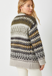 Mixed Pattern Open Cardigan (S-L)