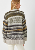 Mixed Pattern Open Cardigan (S-L)