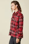 Red Plaid Button Down Jacket (S-L