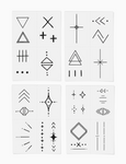 Linear Pack - Temporary Tattoos