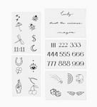 Lucky Girl Pack - Temporary Tattoos