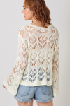 Crochet-Knit Sweater Top (S-L)