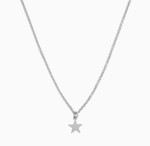 Star Charm Necklace - Silver