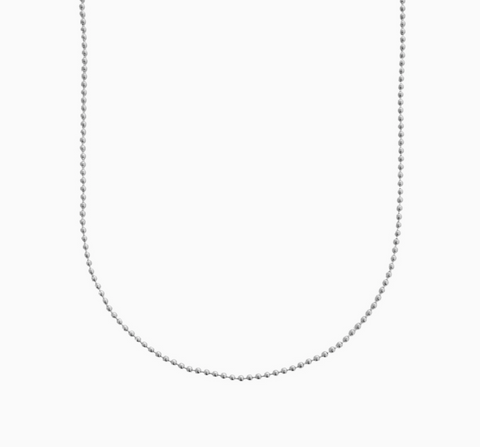 Small Ball-Chain Necklace - Silver