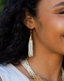 Beaded Tassel Earrings