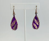 Purple Vine Earrings