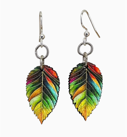 Colorful Leaf Earrings
