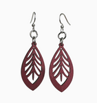 Cedar Crest Filigree Earrings - Wine