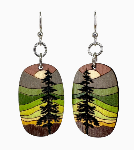 Dusk Pine Earrings