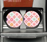 Retro Kaleidoscope Car Coasters