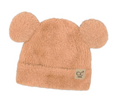 CC Fuzzy Kid Teddy Beanie - Camel or Beige