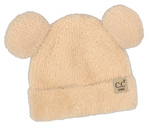 CC Fuzzy Kid Teddy Beanie - Camel or Beige