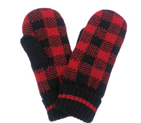 Buffalo Check Mittens