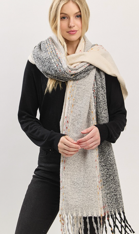 Stitch Detail Scarf