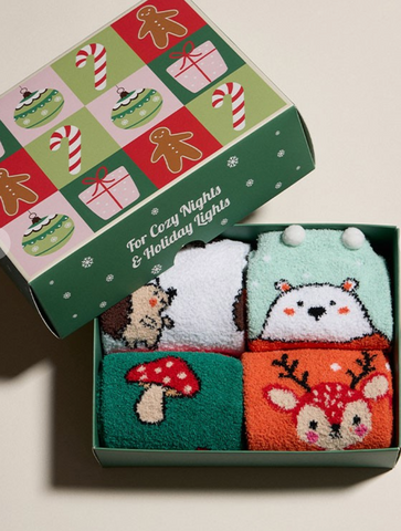 Christmas Sock Set of 4 Pairs