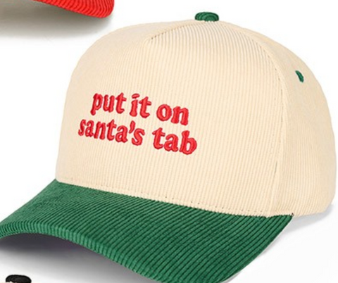 CC Put It On Santa's Tab Cap