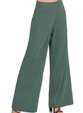 Viscose Sweater Pants - Ash Jade or Black (S-L)