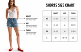 Off-White Jean Shorts (S, M)