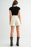 Off-White Jean Shorts (S, M)