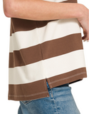 Striped Polo - Brown (S-L)