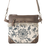 Inkwild Navy Floral Crossbody Bag