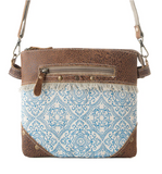 Inkwild Light Blue Floral Crossbody Bag