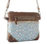 Inkwild Light Blue Floral Crossbody Bag