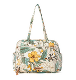 Sunnyfield Cotton Diaper Bag in Ochre Fern