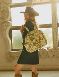 Sunnyfield Cotton Diaper Bag in Ochre Fern