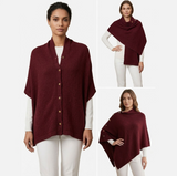 Convertible Poncho Shawl - Multiple Colors