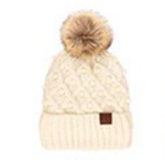 CC Bobble Beanie with Pom - Multiple Colors