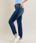 Judy Blue Mid-Rise Cuffed Slim Fit (0/24 - 20W)