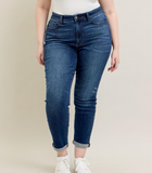 Judy Blue Mid-Rise Cuffed Slim Fit (0/24 - 20W)