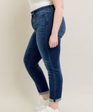 Judy Blue Mid-Rise Cuffed Slim Fit (0/24 - 20W)