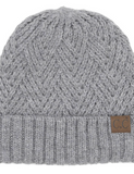 CC Criss-cross Beanie - Black, Beige or Light Gray