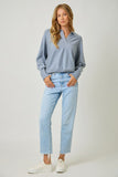Polo Sweater - Soft Blue (S-L)