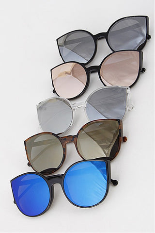 Reflective Large Petal Sunglasses