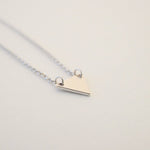 Triangle Pendant Necklace - Silver or Gold