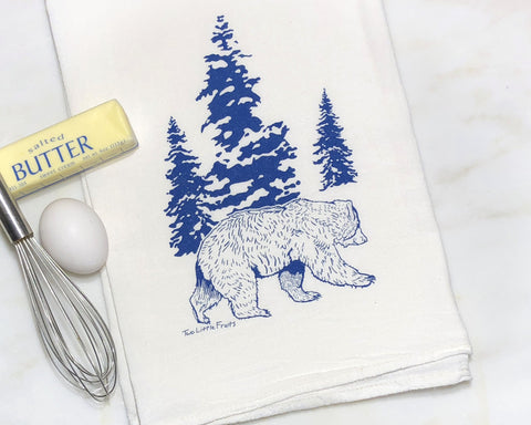 Blue Bear Tea Towel