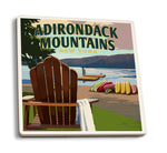 Adirondack Chair & Lake Coasters - Adirondack Mountains New York