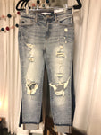 KanCan High Rise Distressed and Splattered Jeans (3/25)