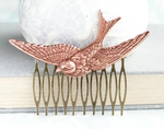 Bird Flying Comb - Gold or Copper
