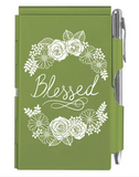 Blessed Flip Notepad - Lime Green