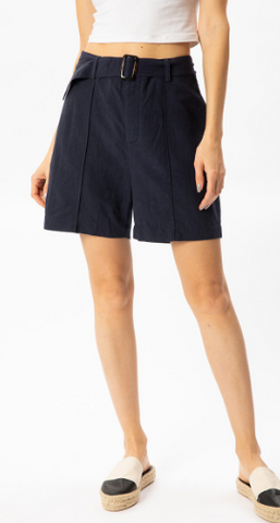 Belted Navy Shorts (S)
