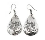 Tree Earrings (Silver or Copper)